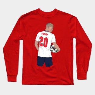 Phil Foden England Gazza Hair Long Sleeve T-Shirt